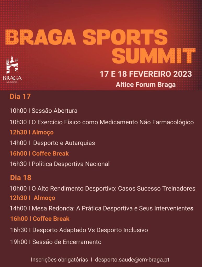 Programa Braga Sport Summit