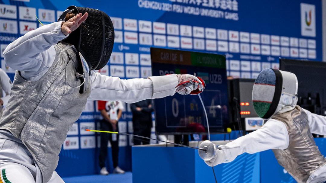 Marta Caride termina a sua participação no Jogos Mundiais Universitários em 17.º lugar, após derrota frente à japonesa Reina Iwamoto por 7-15.