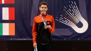 Tiago Berenguer venceu a prata na final do Campeonato da Europa de Badminton que decorreu em Vilnius, na Lituânia.