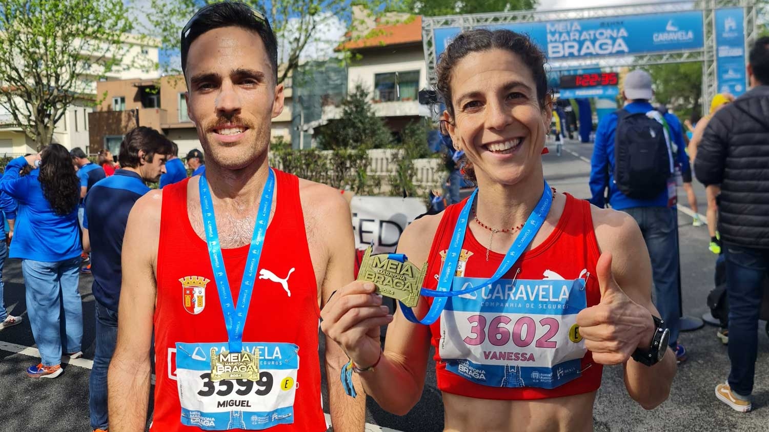 Miguel Borges e Vanessa Carvalho campeões de Meia Maratona