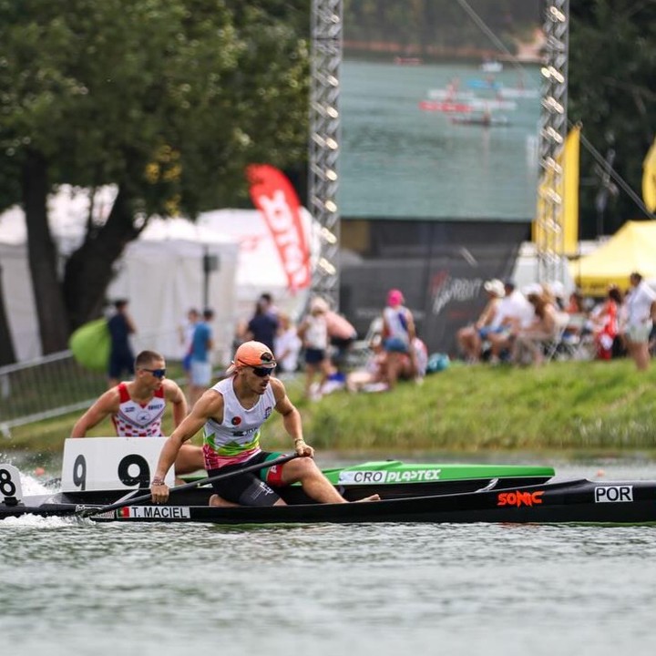 Tiago Maciel na final do Campeonato do Mundo de Canoagem