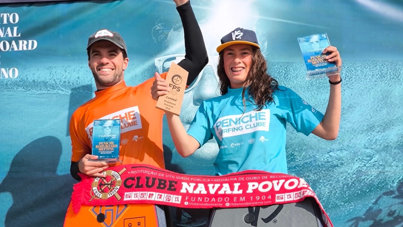 Luana e Ricardo campeões nacionais de Bodyboard