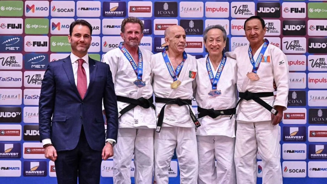 José Gomes campeão mundial veterano M9 de Judo