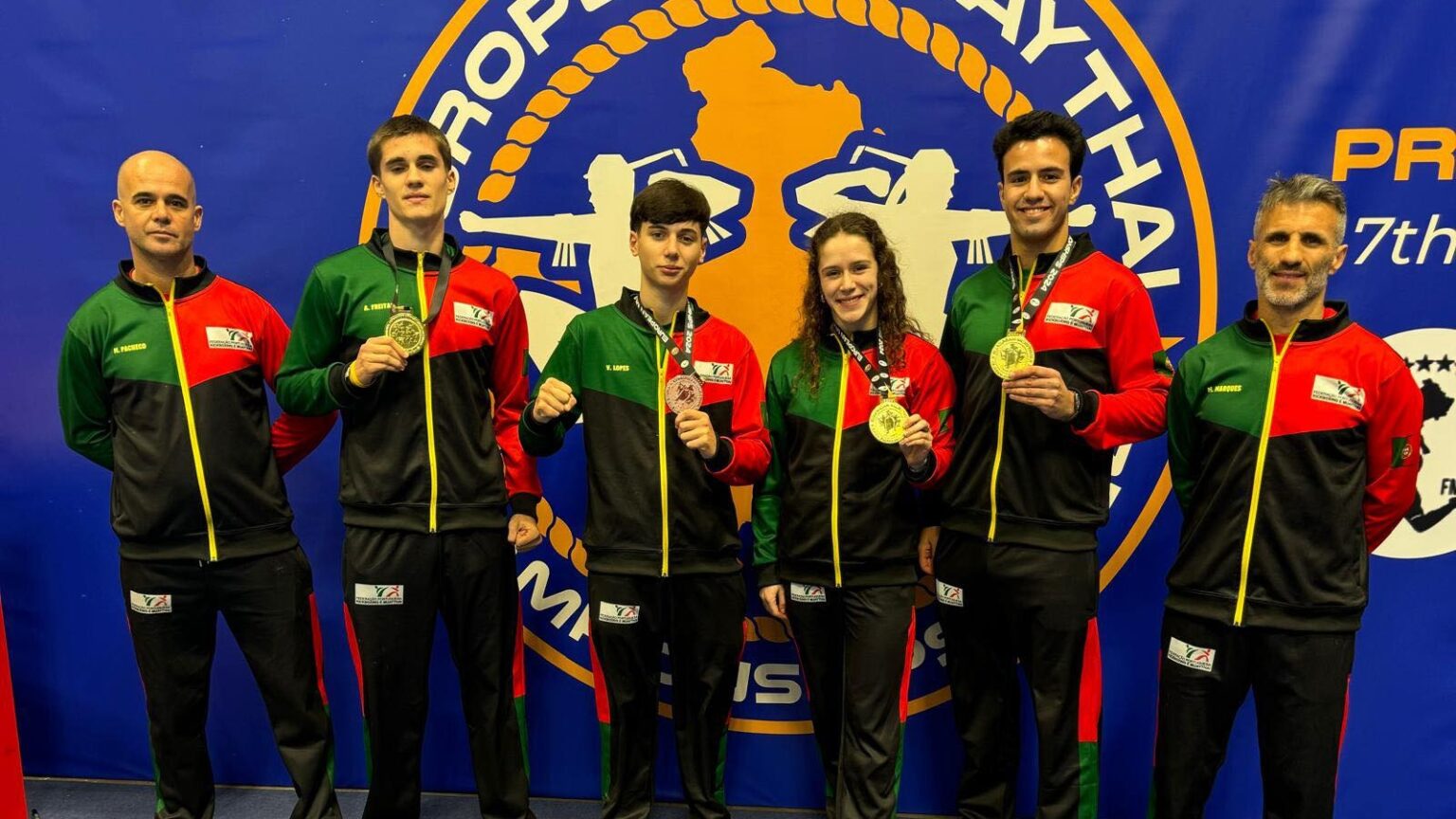 Quatro medalhas nos Europeus de Muaythai