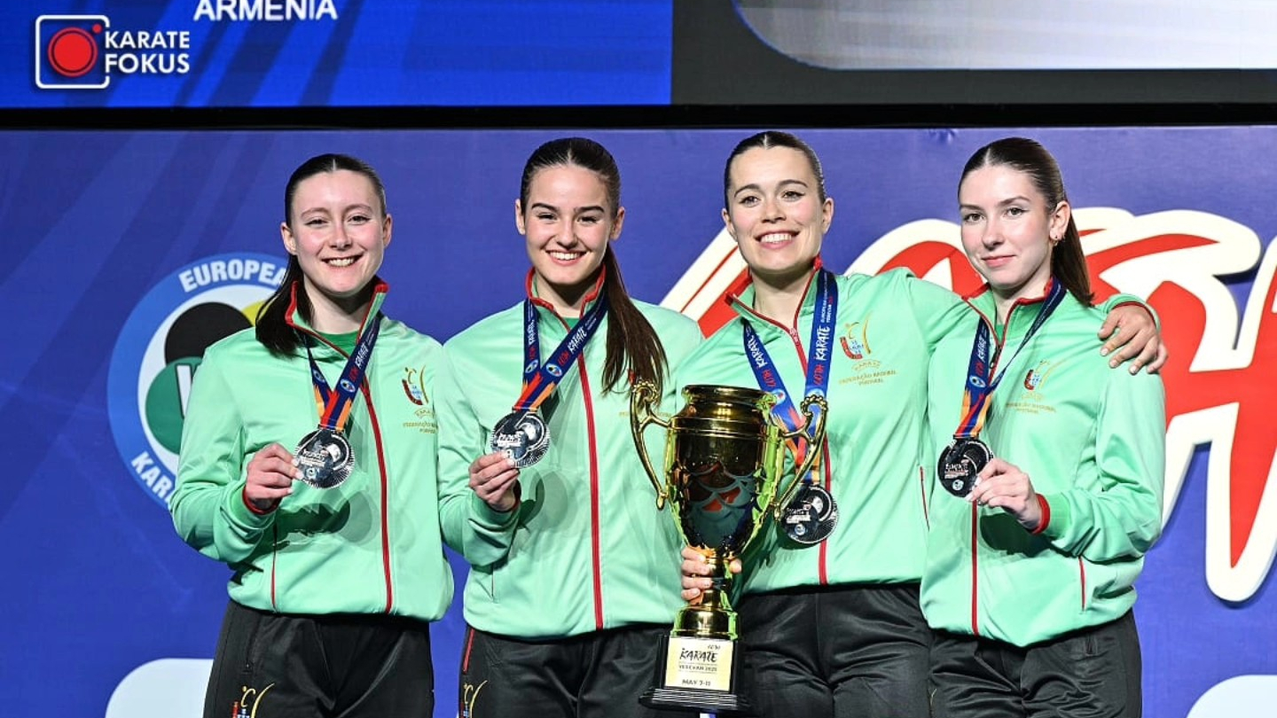 Portugal conquista prata em Kata Feminina no Europeu de Karaté