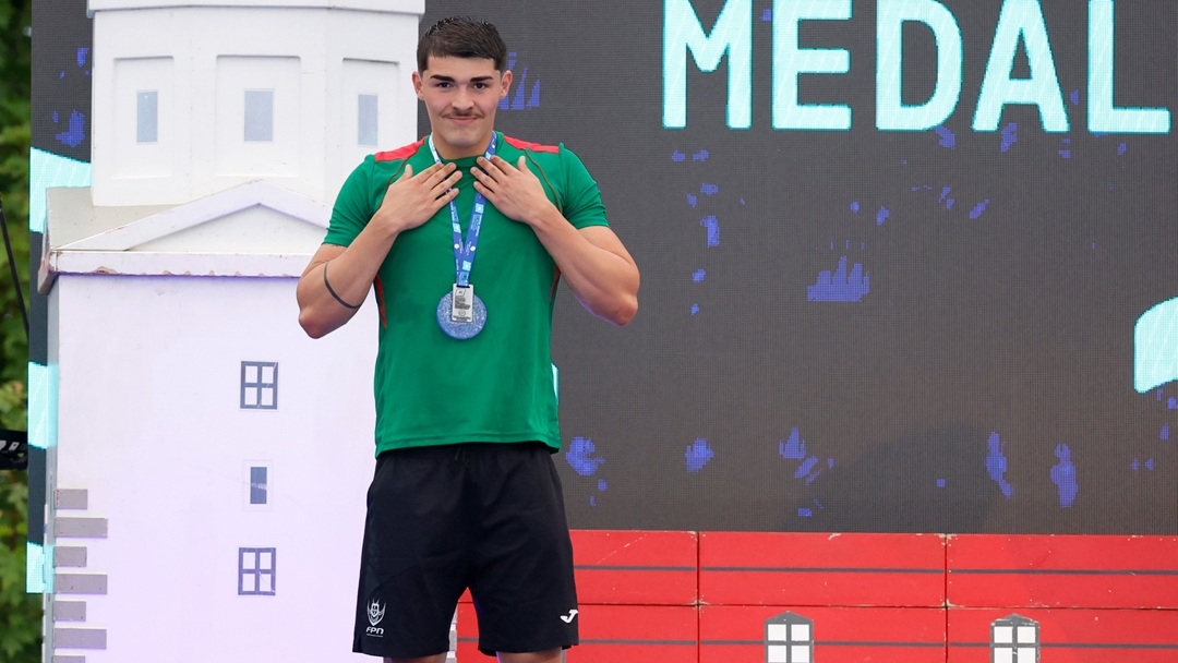 Diogo Ribeiro de prata nos Europeus sub-23