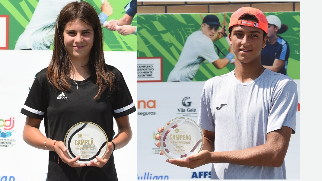Matilde e Gonçalo campeões nacionais sub-18