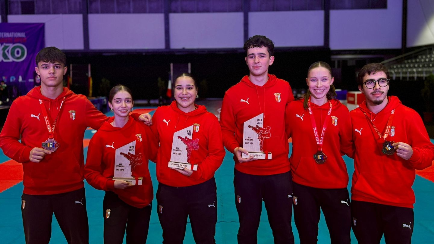 Nove medalhas para o Karaté do Sp. Braga na Maia