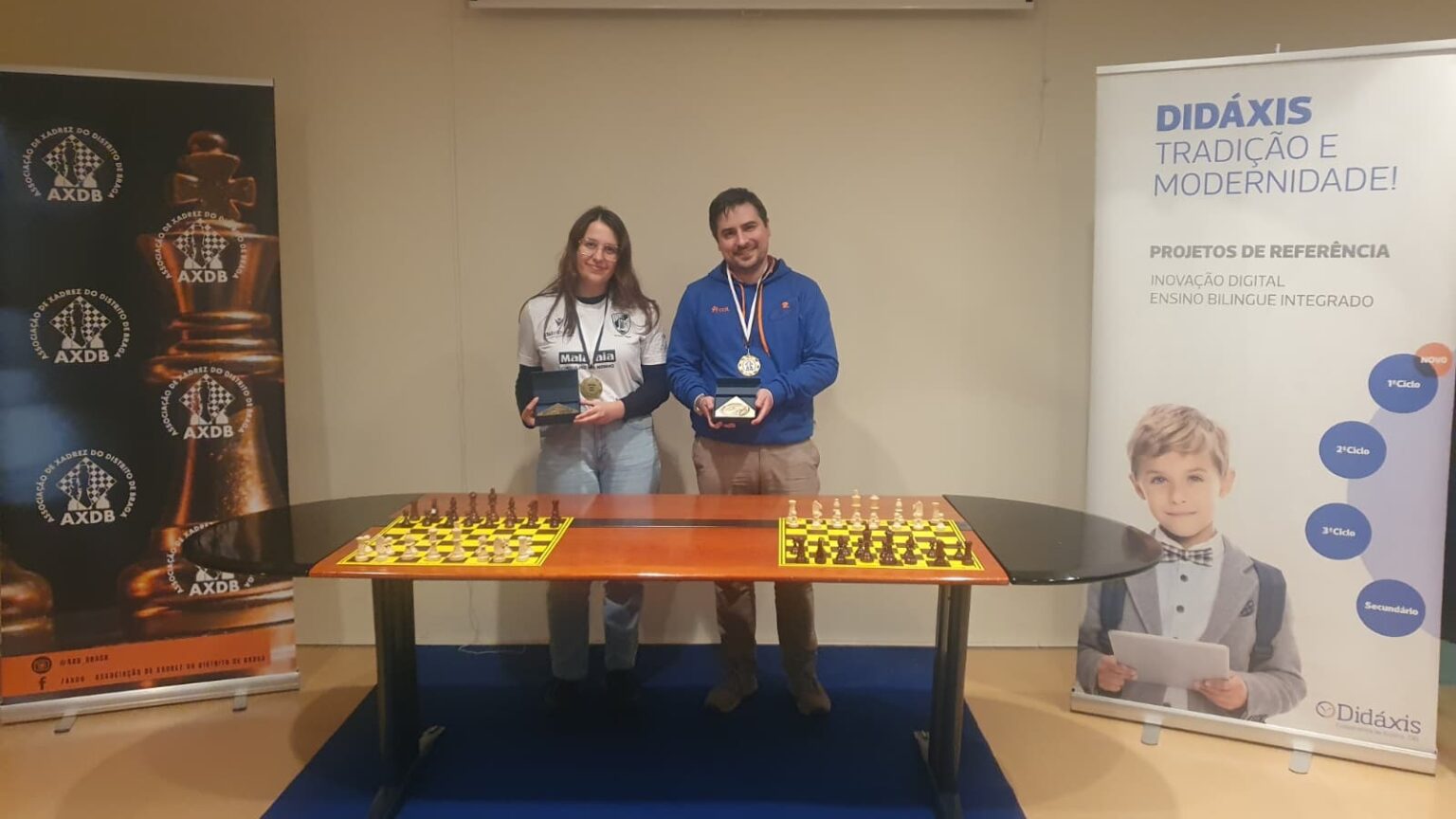 Carlos Novais e Raquel Duque campeões distritais