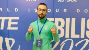 Gonçalo Freitas representou a AJKP na Karaté 1 Series A