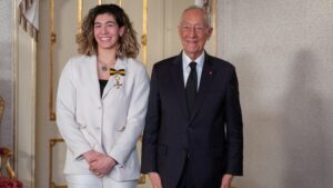 Patrícia Sampaio condecorada pelo Presidente da República