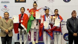 Kiara Barroso triunfa em Taekwondo no Nepal