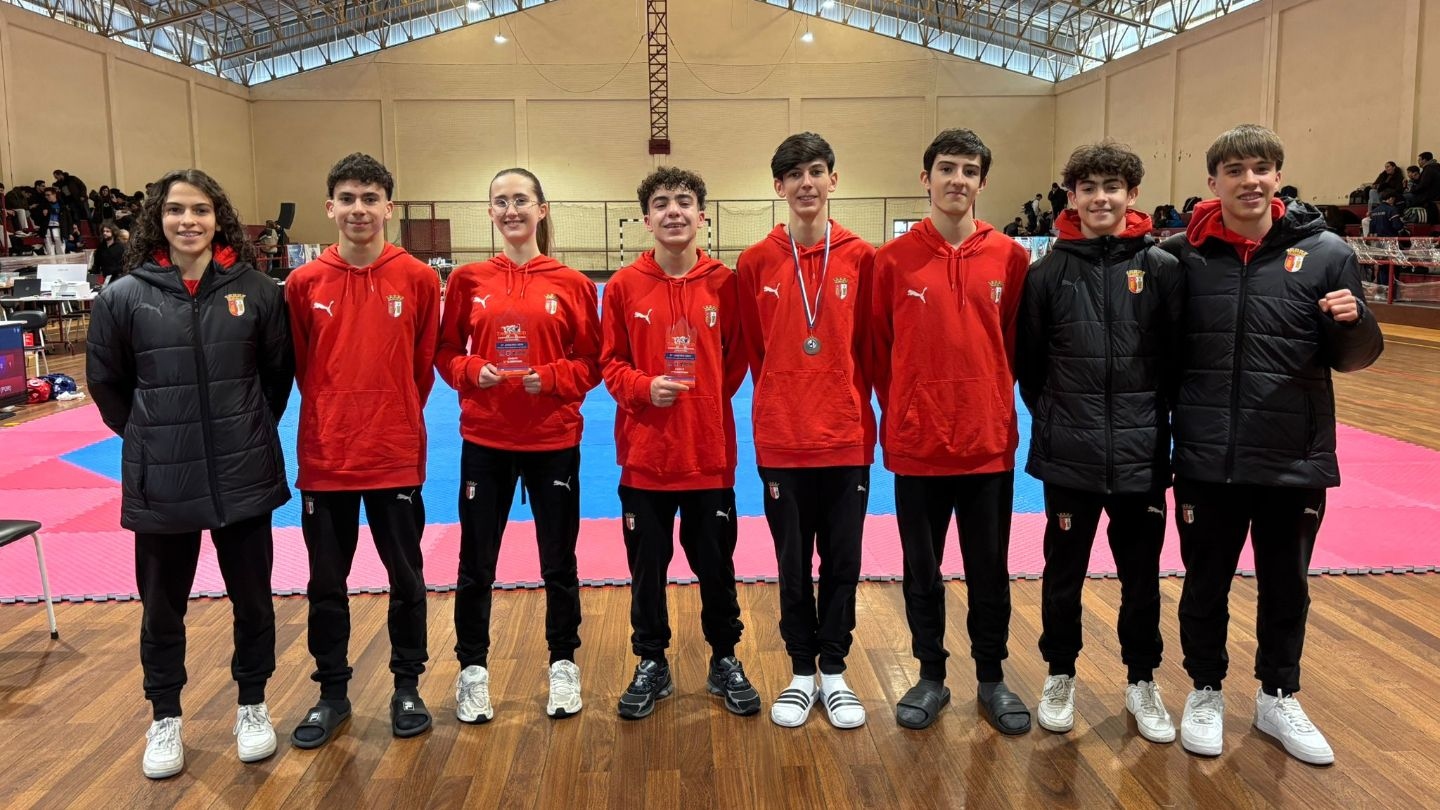 Taekwondo do Sp. Braga com oito medalhas no Regional