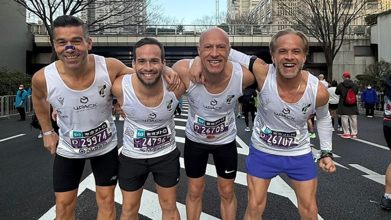 Atletas do Vitória SC na Maratona de Tóquio