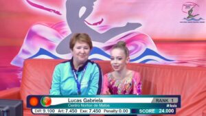 Gabriela Lucas no 4.º lugar em Bola na Grécia