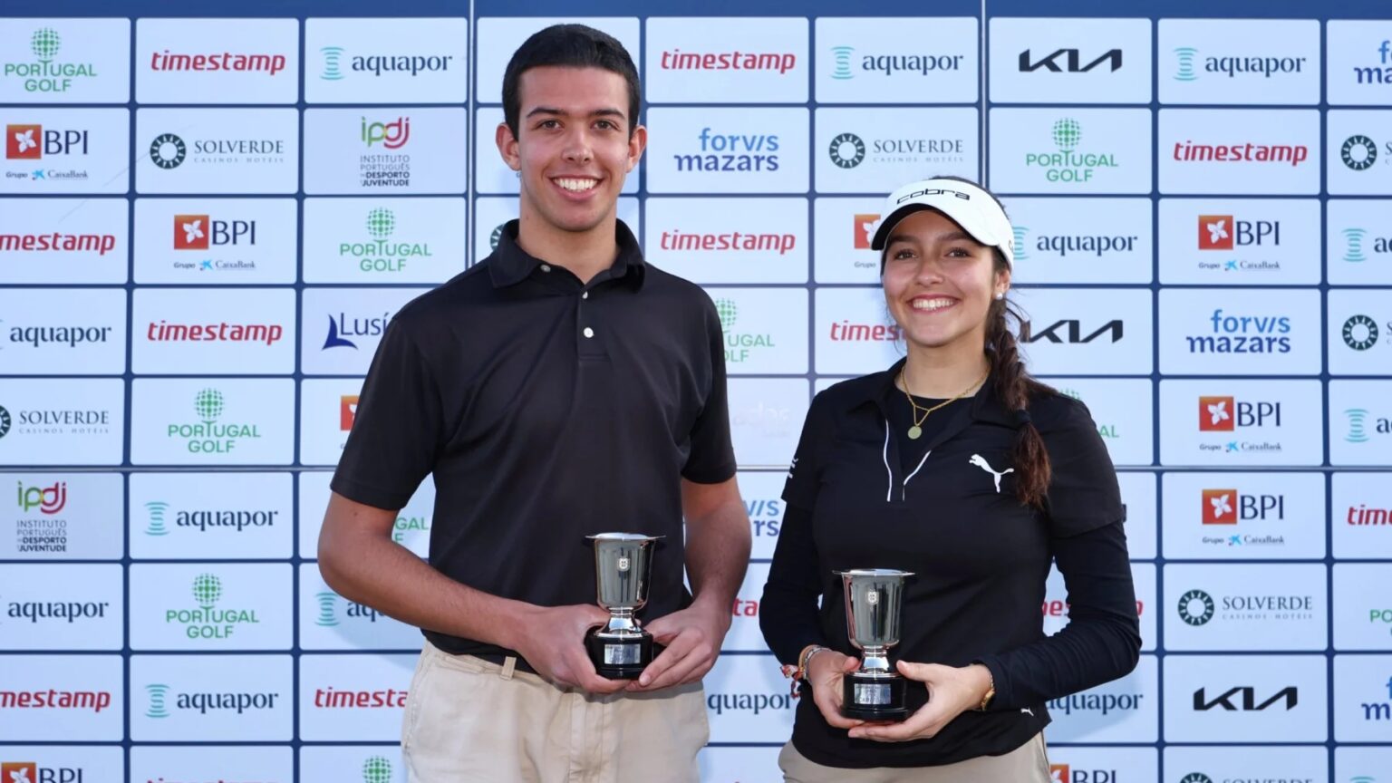 Francisca Salgado e Rodrigo Constantino campeões nacionais de pares