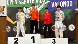 Martim Pereira de bronze em Karaté no Open de Valongo