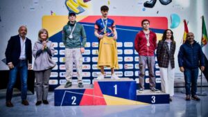 Guilherme Matias de bronze em Escalada de Bloco em Espanha