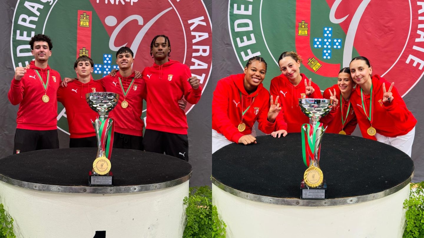 Seis taças para o Karaté do Sp. Braga