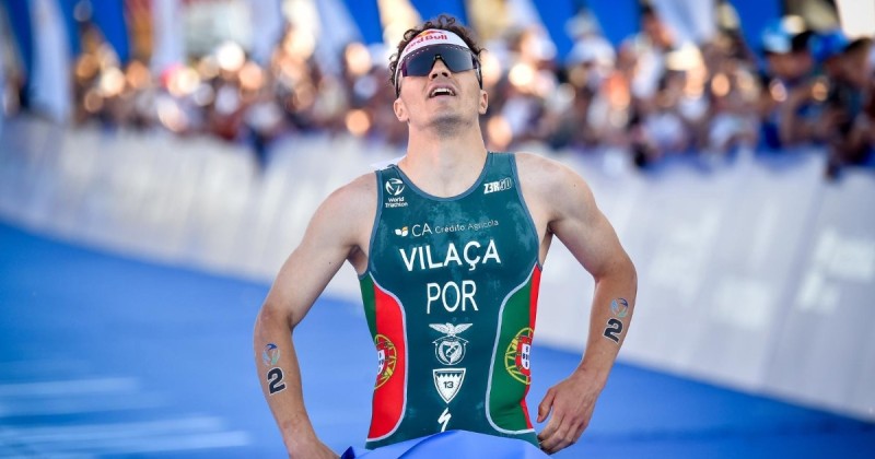 O triatleta Vasco Vilaça de ouro em Samarcanda