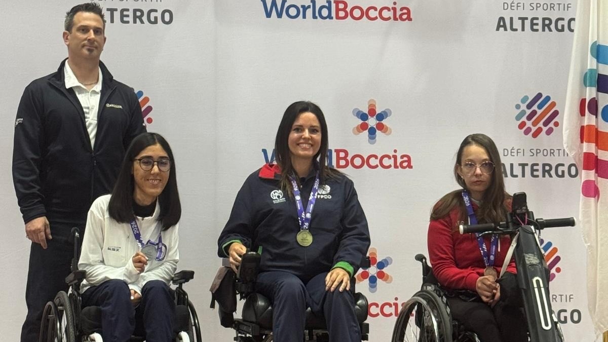 Carla Oliveira de ouro na Taça do Mundo de Boccia