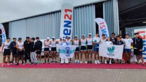 Naval no pódio da 20.ª Regata Internacional Ginásio Tien21