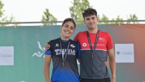 Inês Rico e Tomás Figueiredo campeões de Triatlo Standard