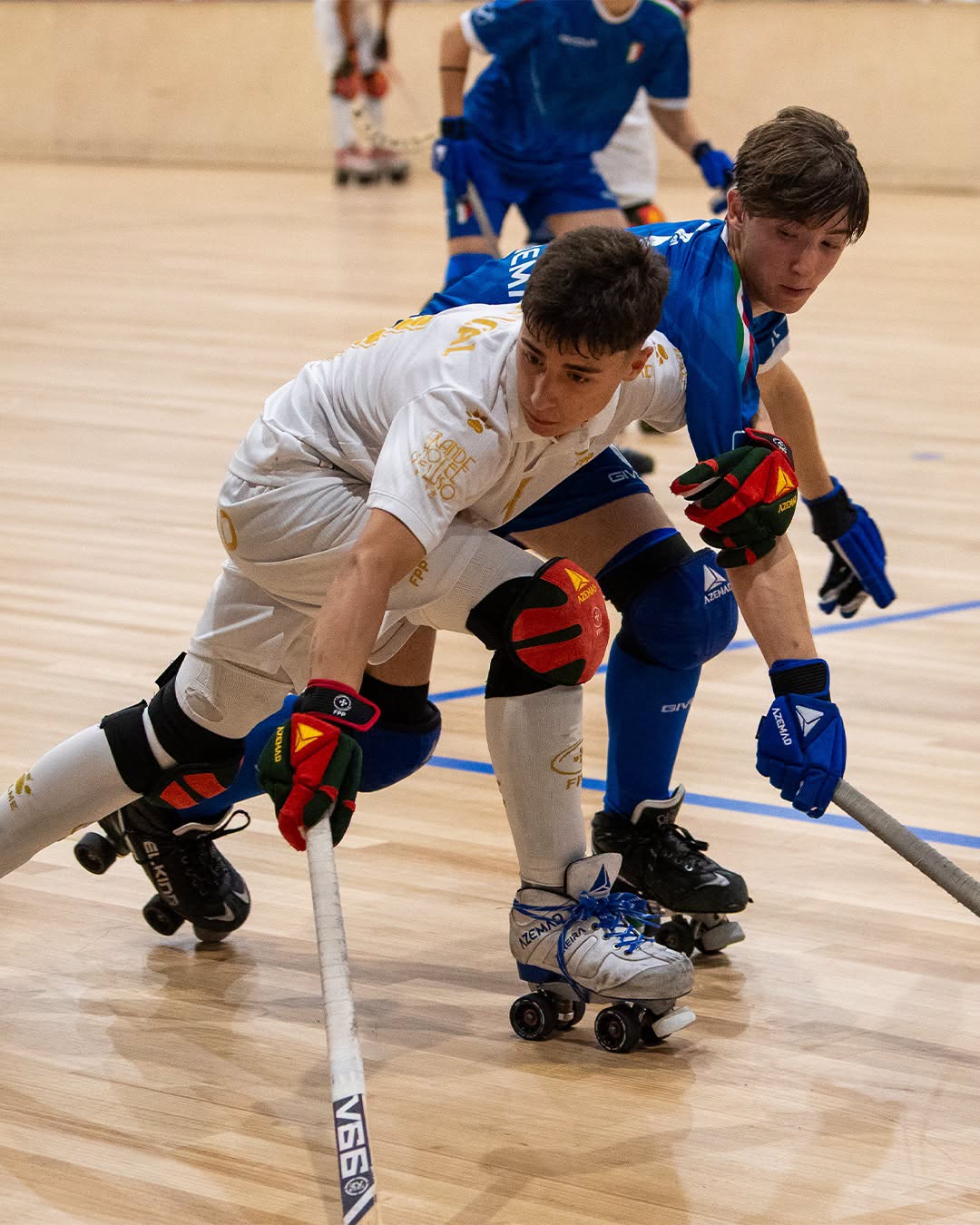 Dupla Vitória de Portugal Frente à Itália em hóquei em patins
