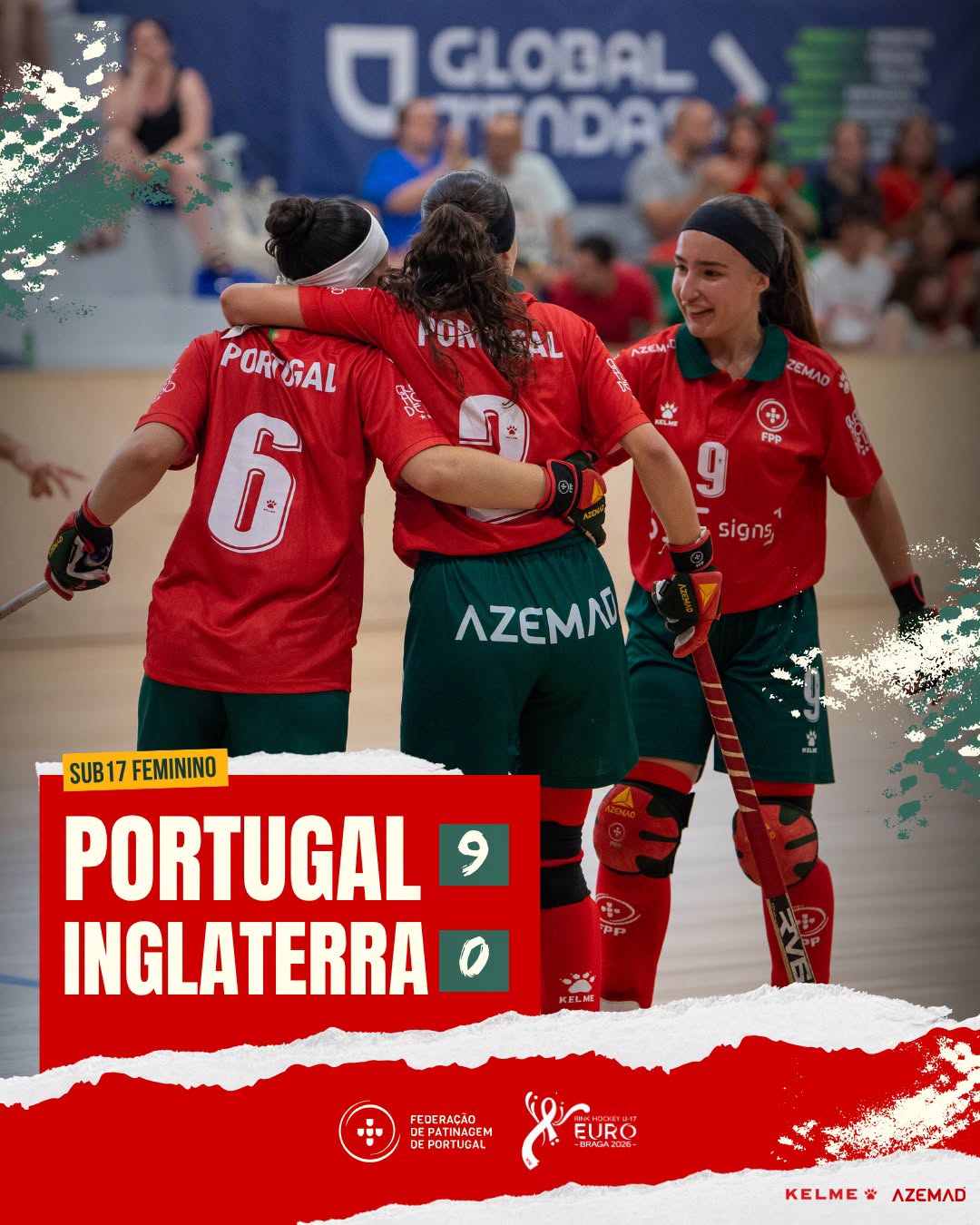 Goleada e empate no arranque do Europeu Sub17 de Hóquei em Patins