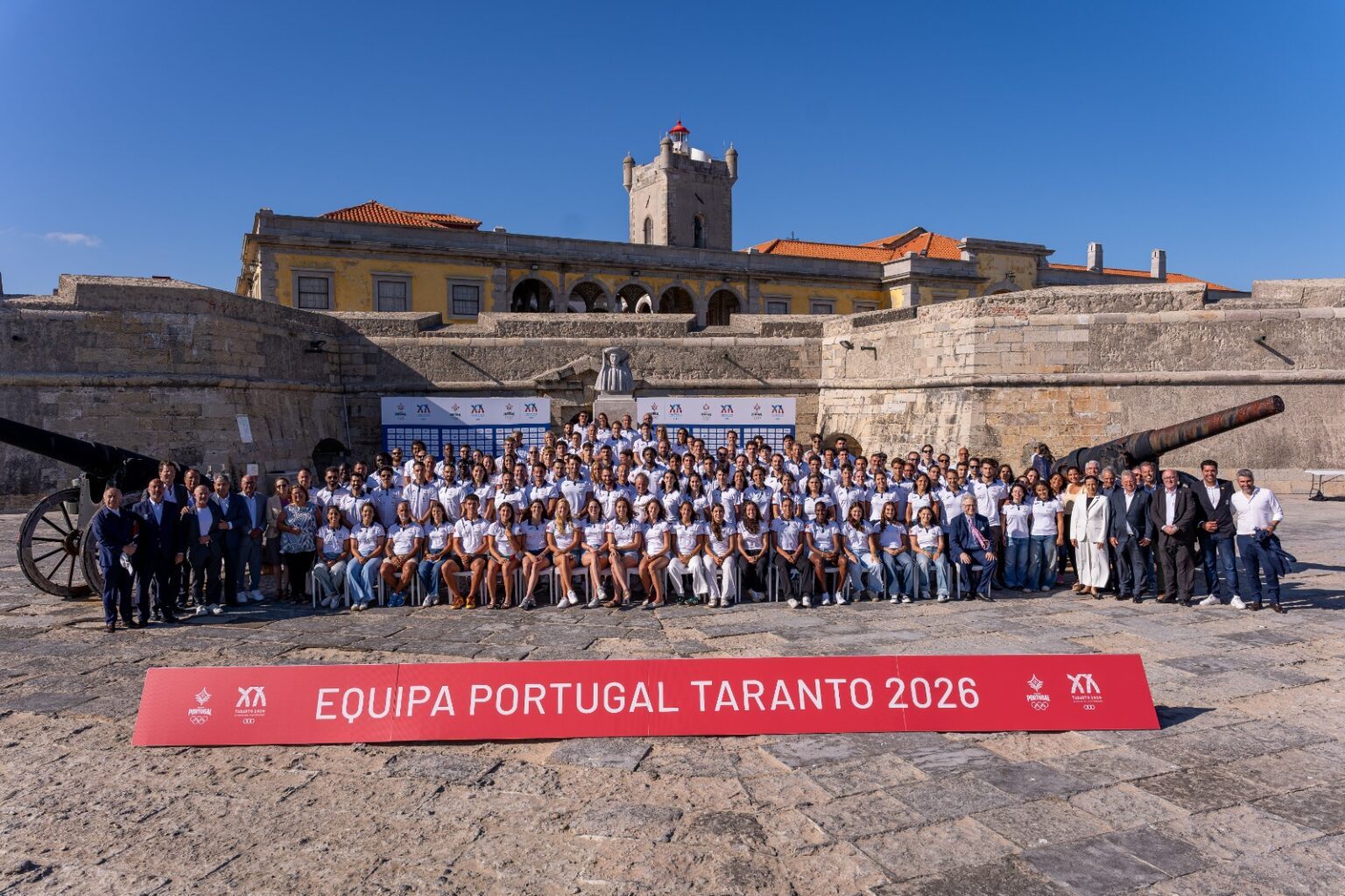 Equipa Portugal Taranto 2026 apresentada em Oeiras