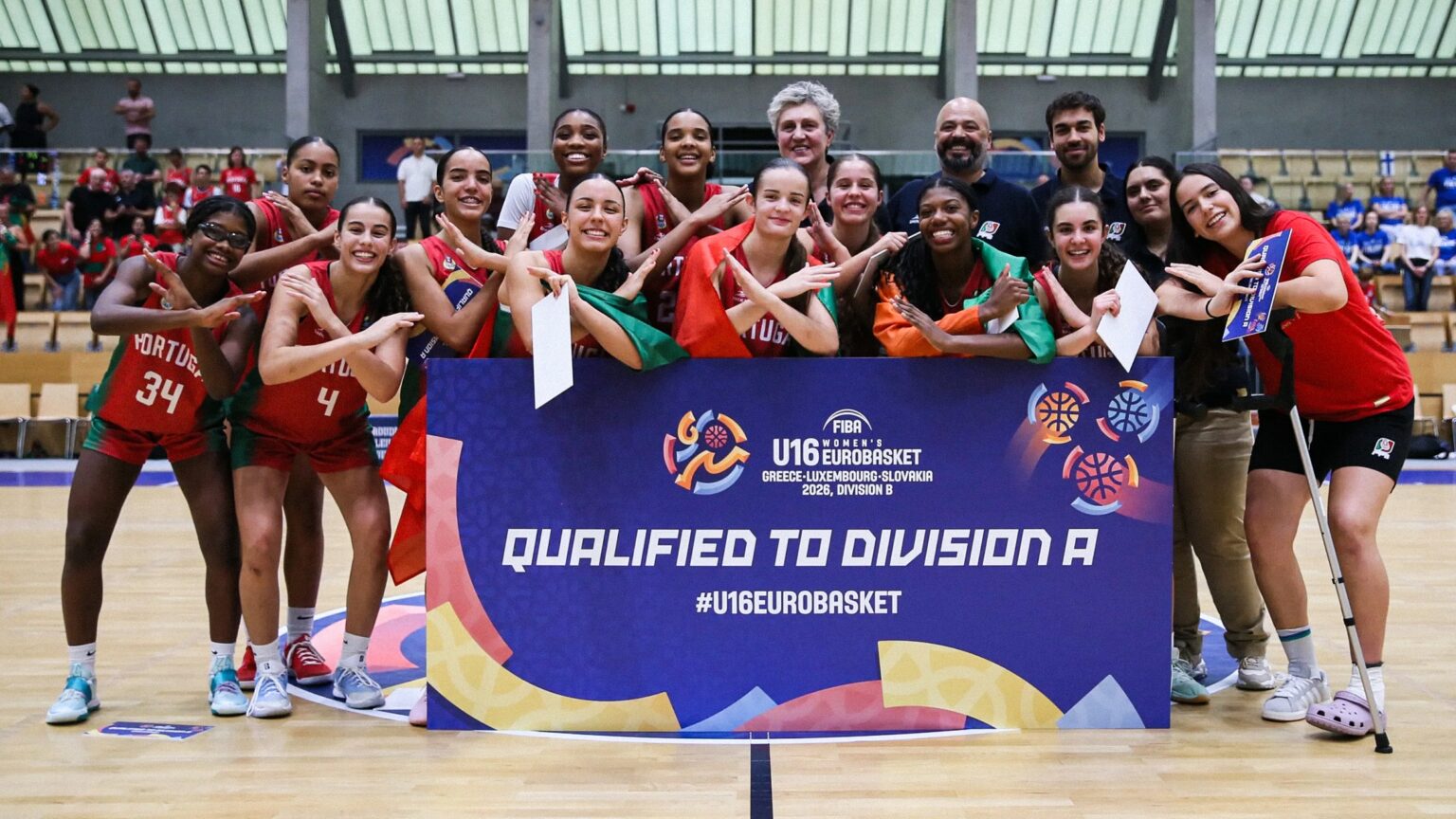 Seleção feminina sub-16 vence Divisão B europeia