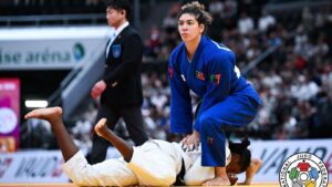 Patrícia Sampaio de bronze no Judo em Lausanne