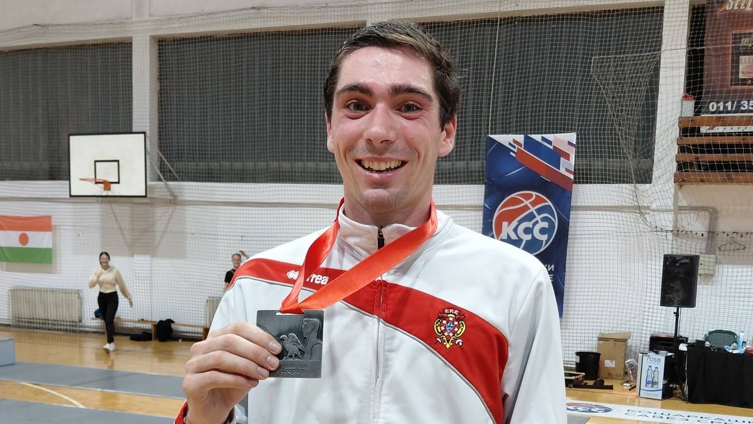 Miguel Frazão de prata em Belgrado